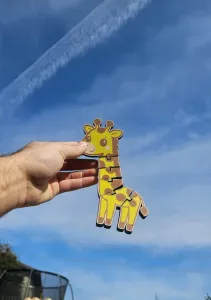 Cute giraffe, multicolor and flexy