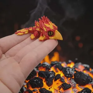3D Tinys Glass Eye Firebird