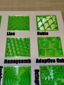 Creality Print Infill Palette - Wypełnienia Creality Print