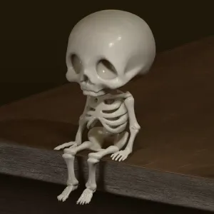 Sitting skeleton