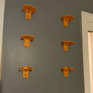 Wall mount for baseball hat by jatkinson10