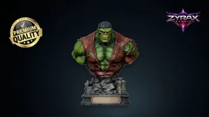 Hulk Infinity Gauntlet Bust STL Marvel 3D Print Sculpture