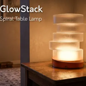 GlowStack – Spiral Table Lamp