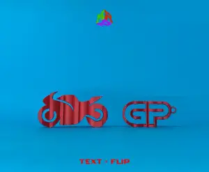 Text Flip - Moto GP