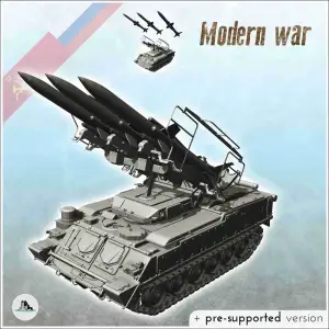Russian Soviet 2K12 Kub SA-6 Gainful SAM mobile air-defense