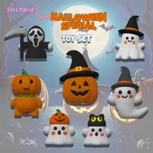 🎁 Halloween Special Offer: 7 Little ghosts - Knitted