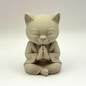 Zen Cat Meditating Monk