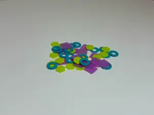 Sensory bin filler shapes