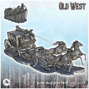 Wild West horse carriage - western old ACW USA US civil war