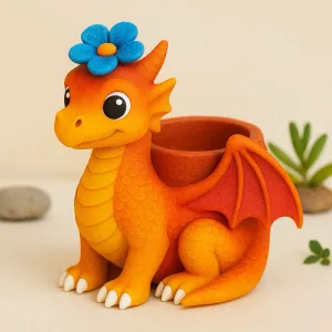 Cute Dragon Flower Pot