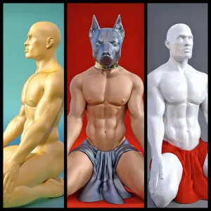 MALE STATUE - 3 DESIGNS