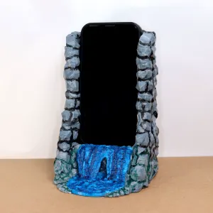 Phone holder waterfall