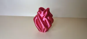 Modern Wave Vase - Sculptural Art Piece
