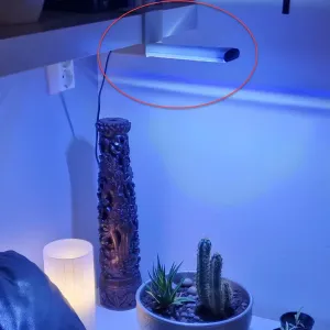 Adjustable AquaEl Leddy Slim LED holder for Ikea Lack