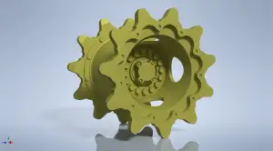 Corrected Drive Sprockets for M1A1/M1A2 Abrams in 1/16 Scale