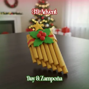 3D Advent Bolivia | Day 8 Panpipes