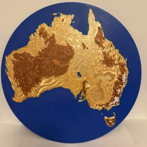 Australia Elevation Topography Map