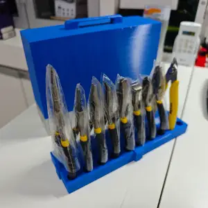 Porta Alicates 10 Pçs com Capa e Alça para Bancada