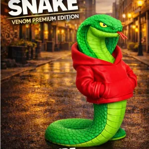 Urban swag Cobra in hoodie