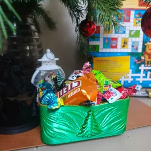 New Year's basket Корзинка для конфет или елочкия