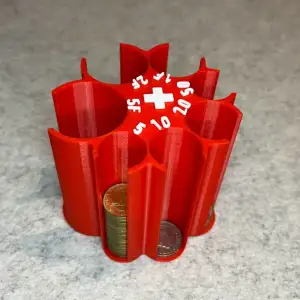 Swiss franc coin sorter