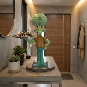“Squidward-Inspired Tray Figure”