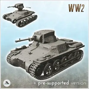 Panzer I Breda - WW2 German Flames War Bolt Action