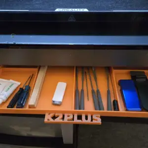 Creality K2 Plus Drawer Tray Storage No hardware needed