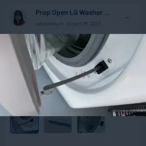 Prop Open LG Washer