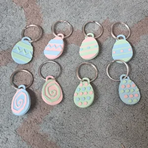 easter egg keychains