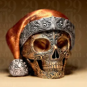 Ornamental Santa Skull