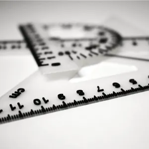 Geometry Set – Ruler, Protractor & Triangle