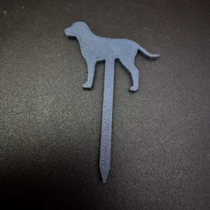 Pointer Dog Cupcake Topper