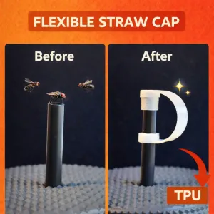 Flexible Straw Cap