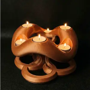 Modern Geometric Candle Holder | Abstract Tealight Stand