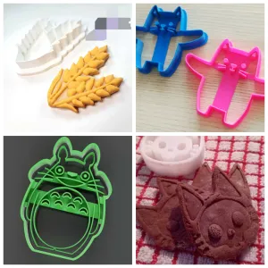 Four shapes of cookie cutters