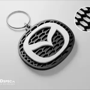 Mazda honeycomb logo keychain
