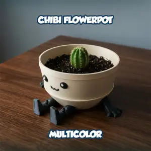 Chibi Flower Pot - Multicolor