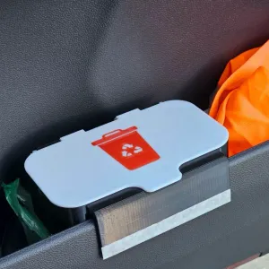 Trash can (bin) to car door