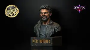 Billy Butcher Bust STL The Boys 3D Print Sculpture Collector