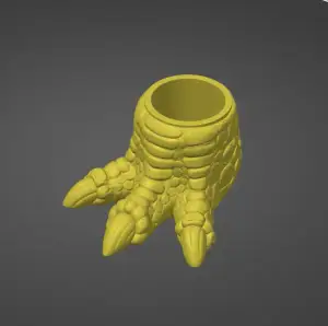 Dino paw flower pot plants