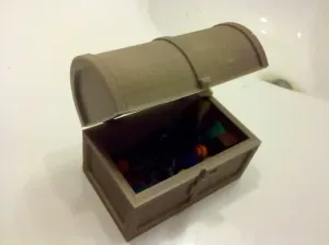 Hinged Treasure Chest with Latch