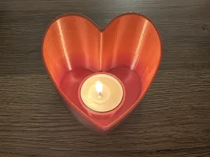 Tea light holder heart