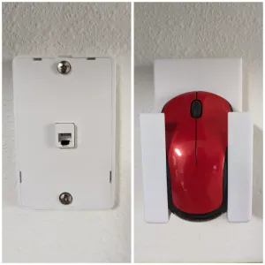 Phone Jack Computer Mouse / Remote Control Holder