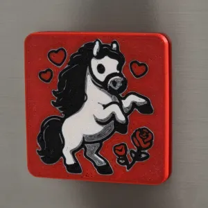 🐴 Multicolor Horse Magnet – Year of the Horse 🧲✨