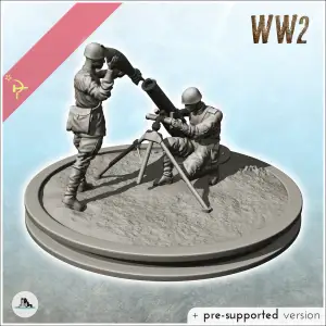 Soviet mortar battery with two servants (17) - WW2 Terrain