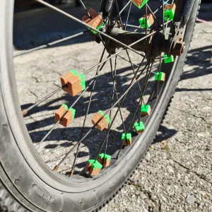 Minecraft Dirt Block Bike Spoke Beads