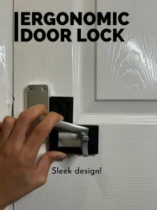 Ergonomic Door Lock Add-On | Secure & Easy to Use