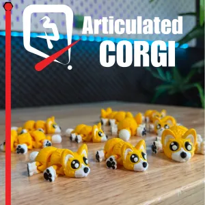 🐾 Articulated Corgi — A Dog for Your Desk