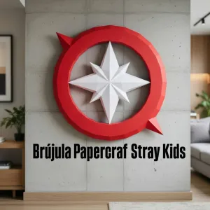 Brújula papelcraft Stray kids 🧭